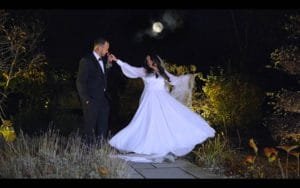 Twilight Wedding couple filmed at styall lodge